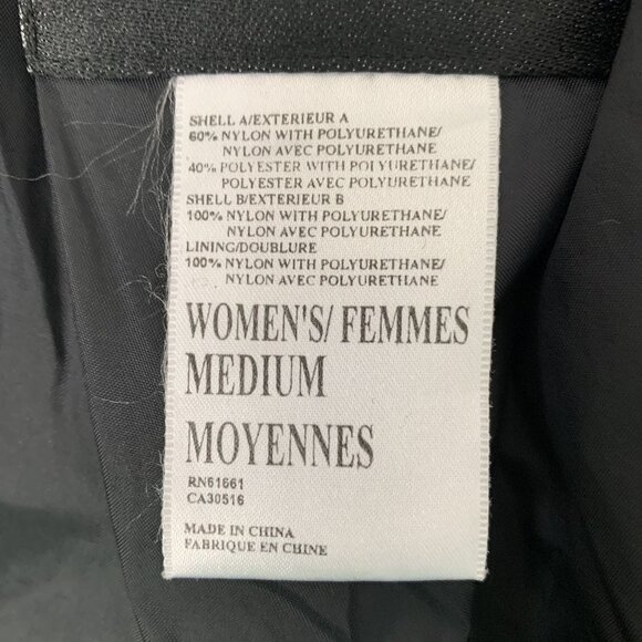 The North Face Womens M Black Waterproof Nylon Ski Pants With Reflective Stripes - Picture 3 of 9